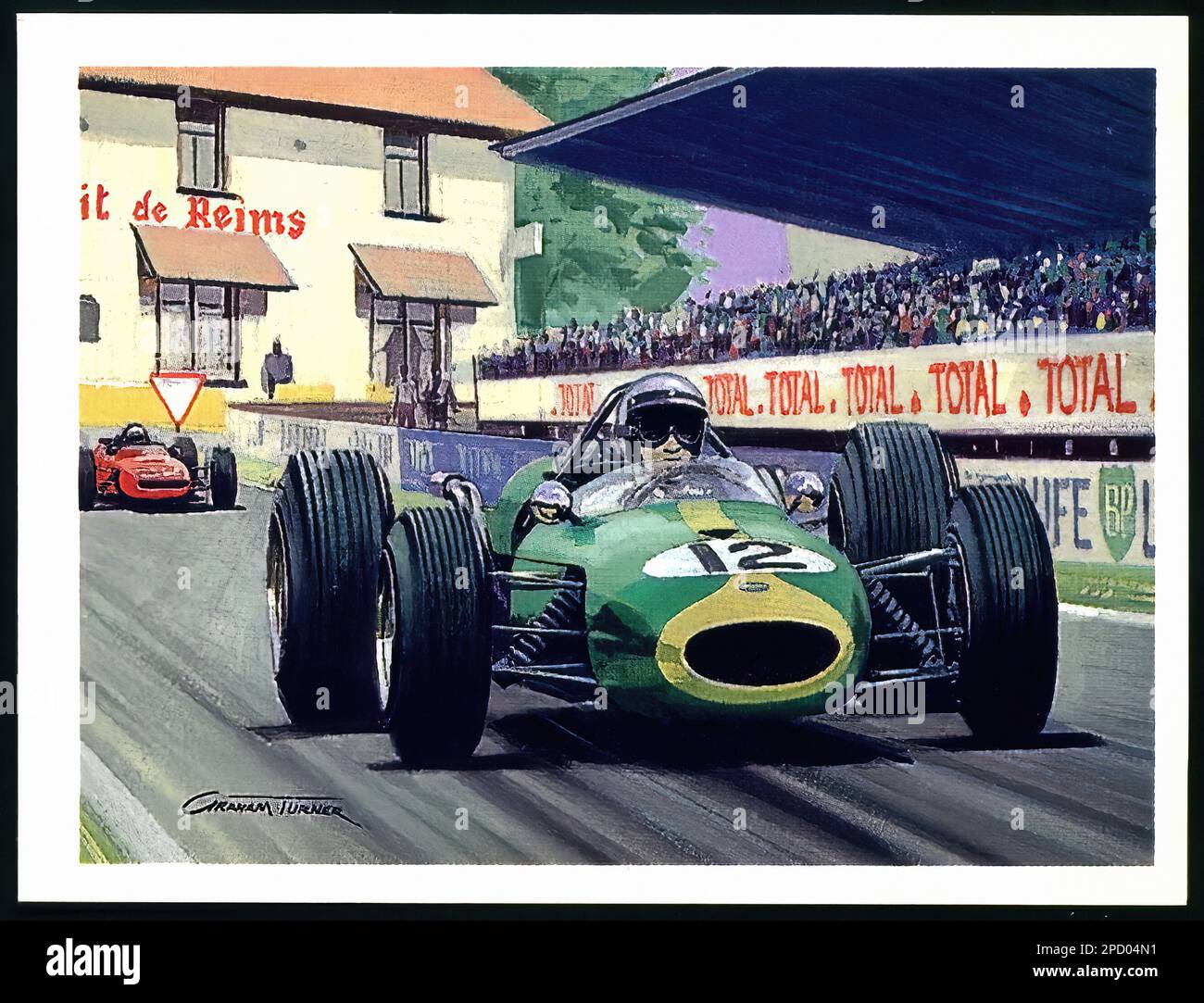 1966 Repco Brabham Car Vintage Cigar Card Stock Photo Alamy