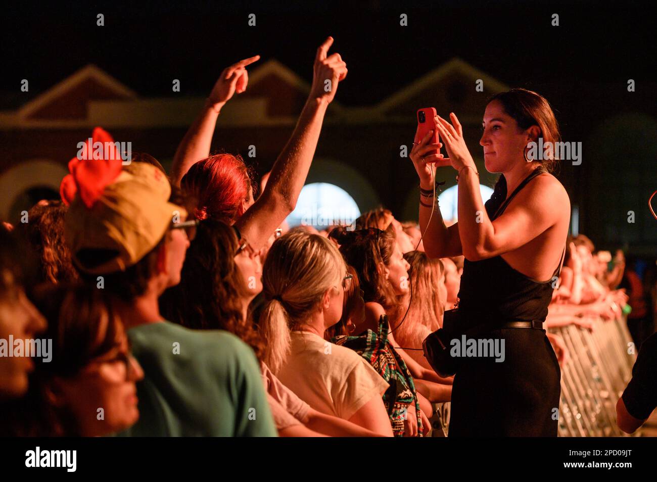 Collengo, Torino, Italy, 15 July 2022, Eugenio in Via Di Gioia performs at Flowers Festival during 'Amore e Rivoluzione' tour, Andrea Pellegrini/Alamy Stock Photo