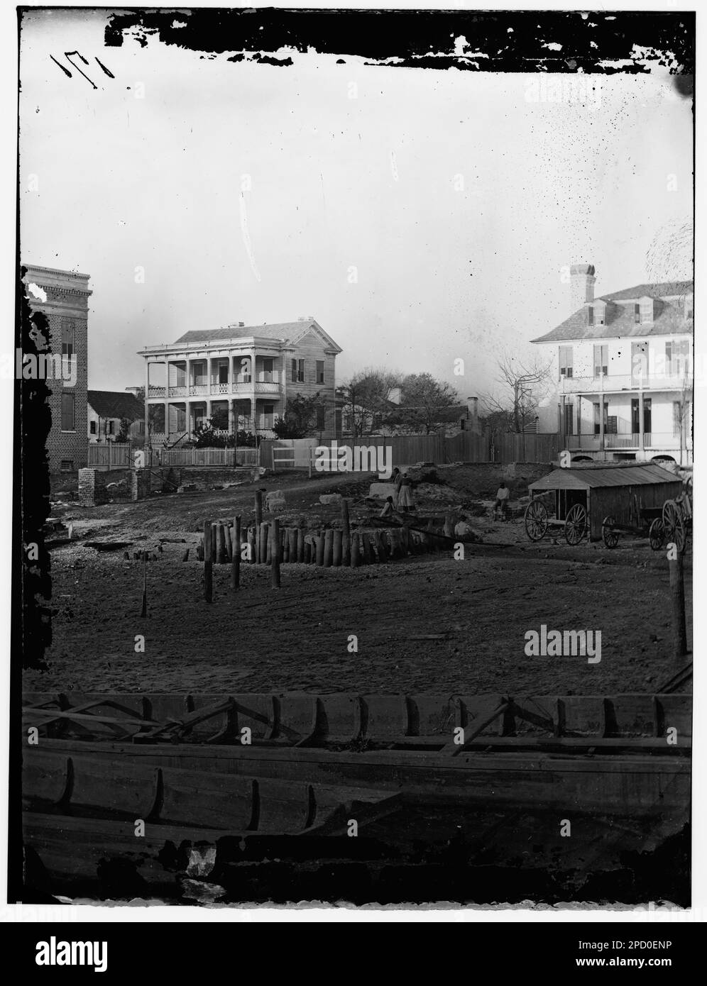 Beaufort, South Carolina. Boat landing. Civil war photographs, 1861