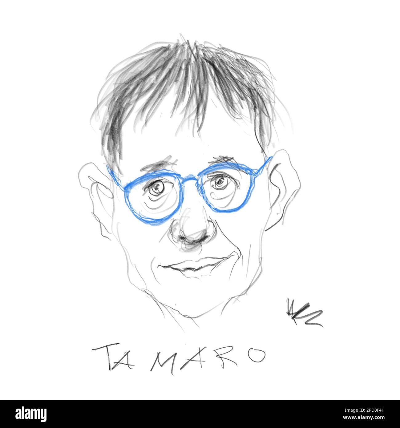 Portrait of the Author Tamaro Stock Photo