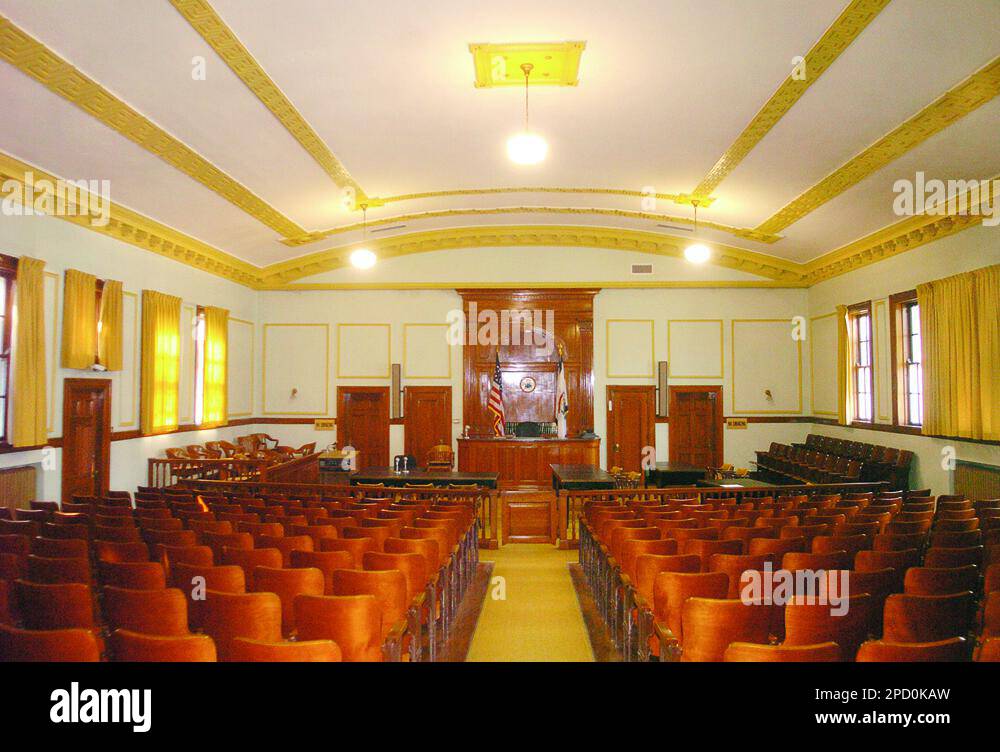 **ADVANCE FOR SUNDAY JUNE 4** The courtroom in the Tyler County