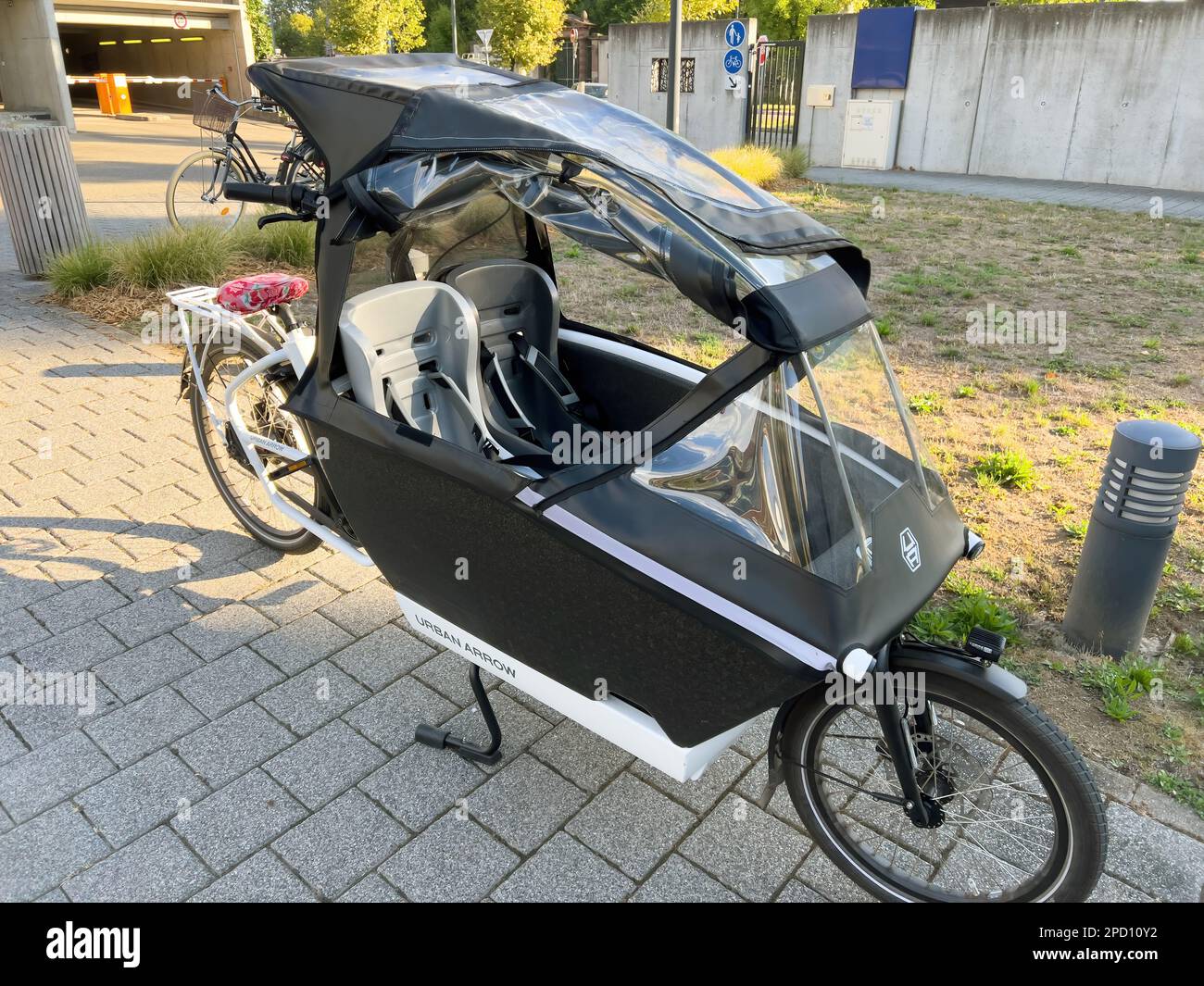 Strasbourg, France Sep 7, 2022 Urban Arrow luxury electric cargo