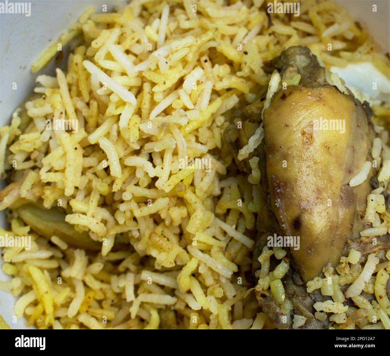 Spicy Delicious Basmati rice Chicken Biryani Stock Photo Alamy