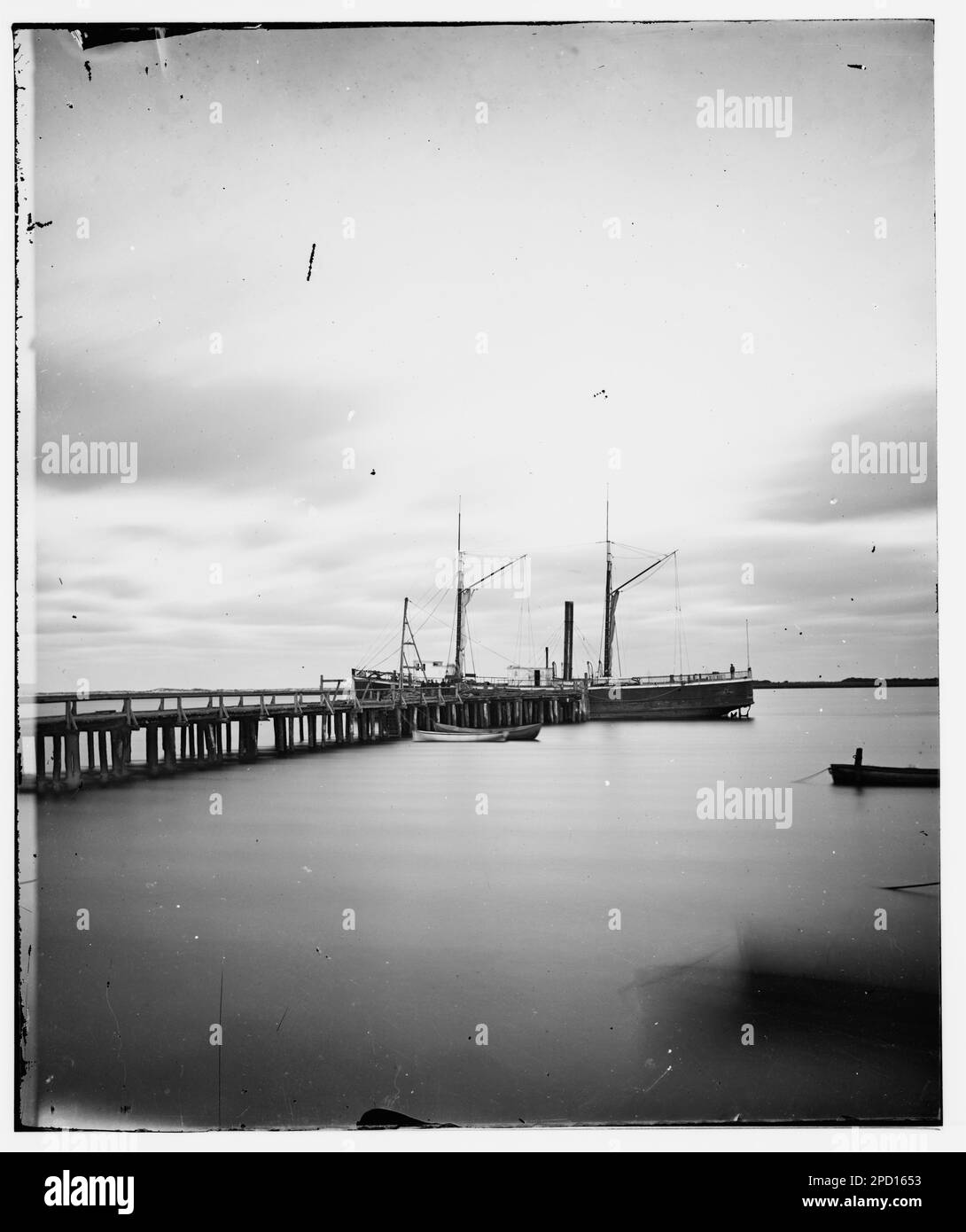 St. Augustine, Florida. Army wharf. Civil war photographs, 18611865