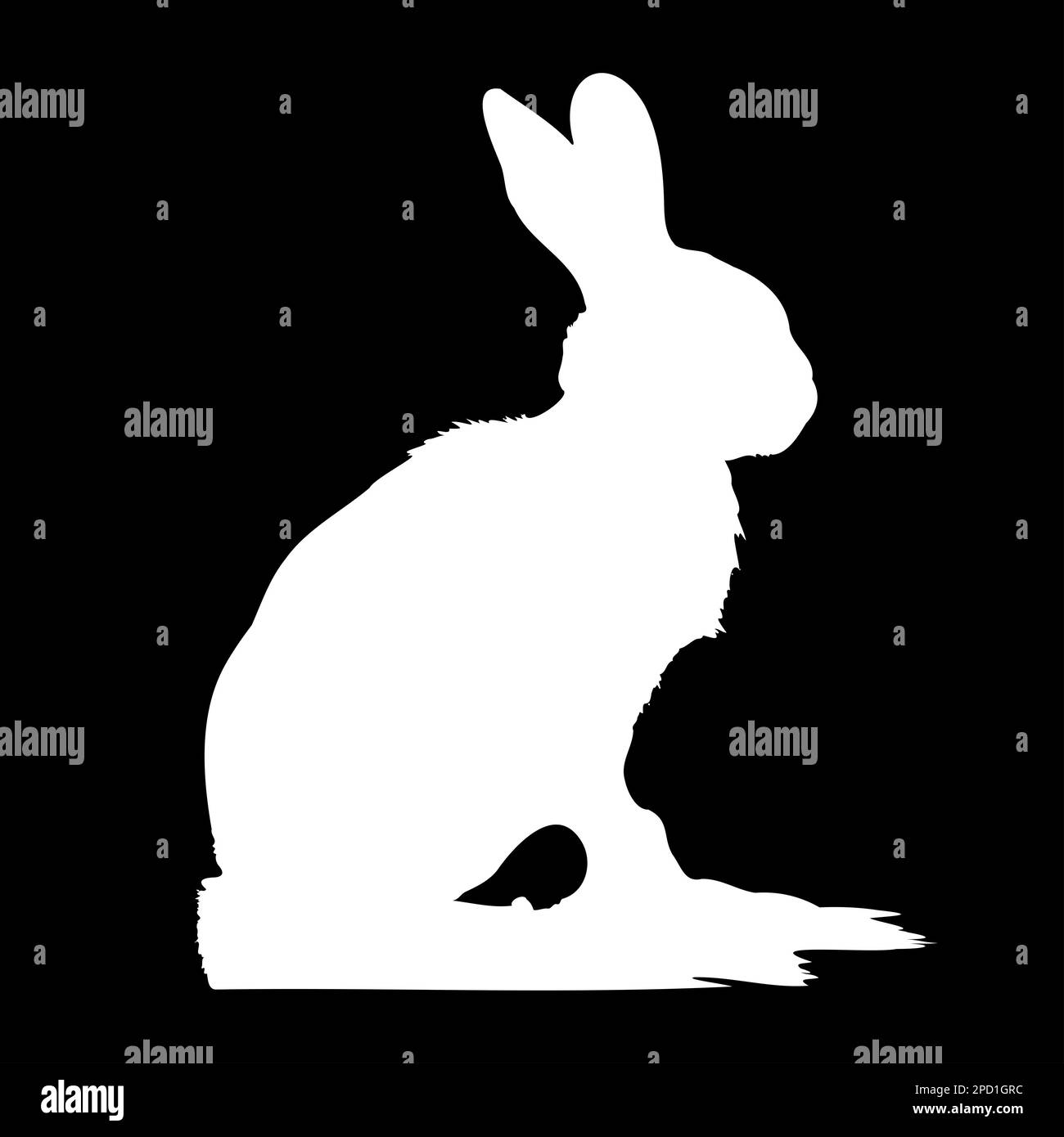 Clipart hare Black and White Stock Photos & Images - Alamy