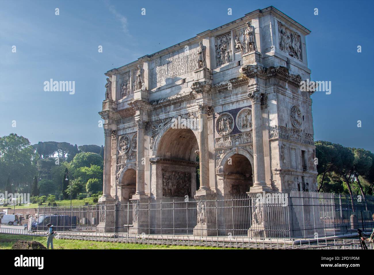 Italy, Rome, Arco di Costantino or Arch of Constantine Stock Photo