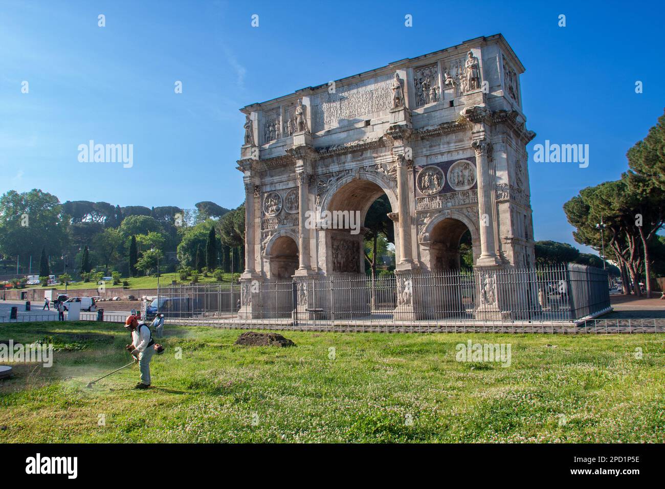 Italy, Rome, Arco di Costantino or Arch of Constantine Stock Photo