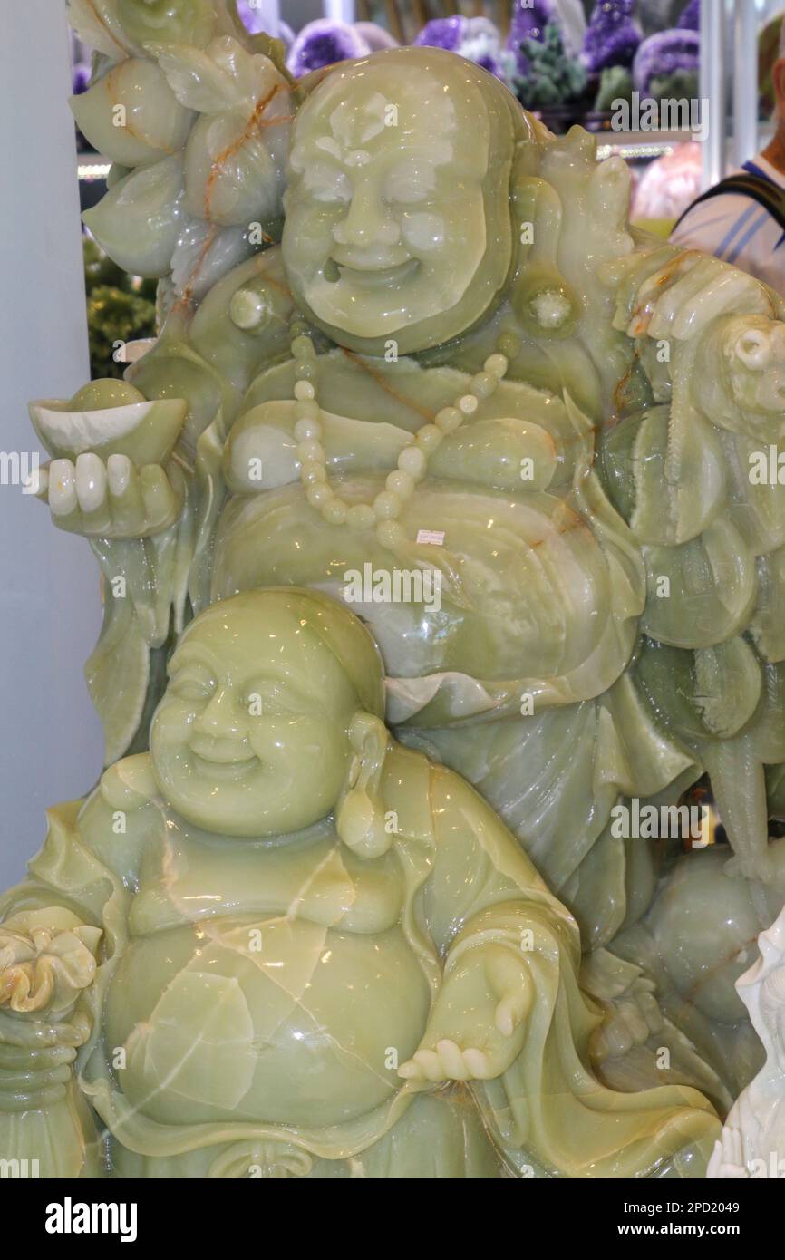 Hand carved Buddha statues Photographed in Hoi An, Vietnam formerly