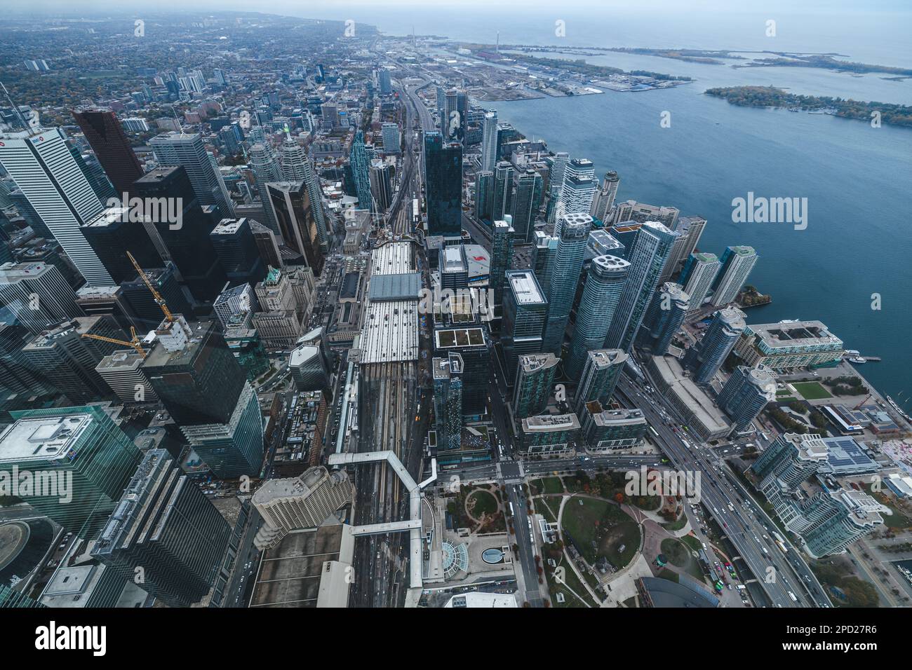 Aerial view of downtown Toronto Stock Photo - Alamy