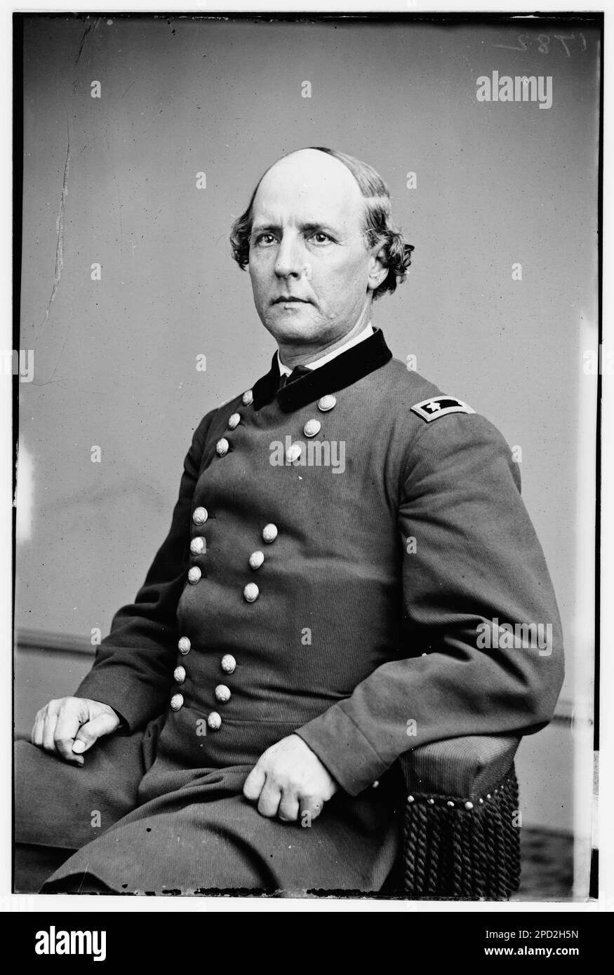 General S.A. Hurlbut. Civil war photographs, 1861-1865 . United States, History, Civil War, 1861-1865. Stock Photo