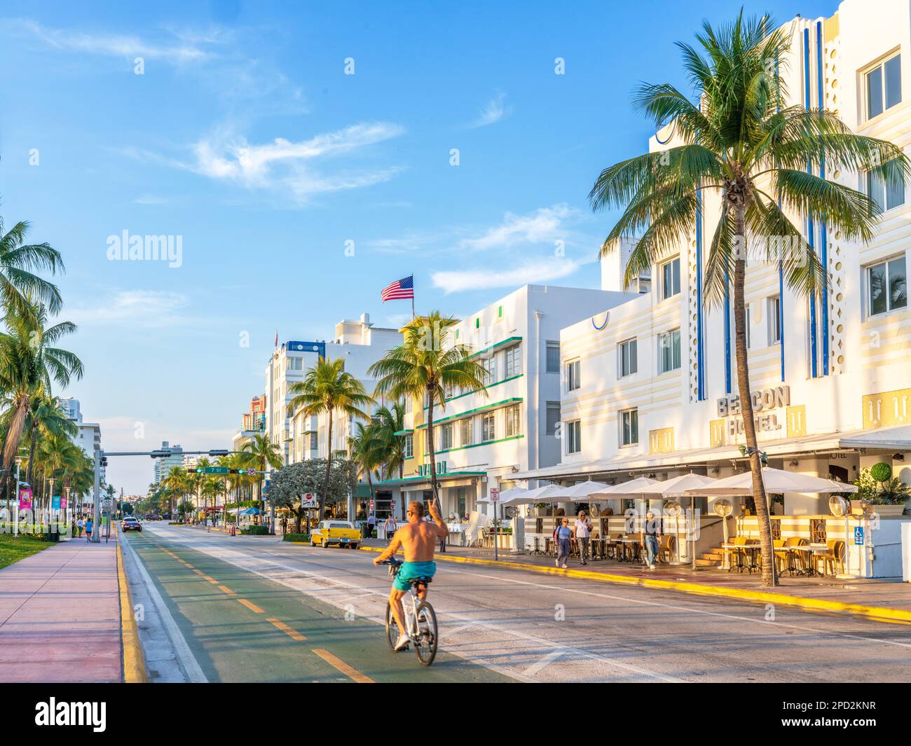 South Beach, Ocean Drive, Floridas East Coast Miami Florida USA Stock Photo