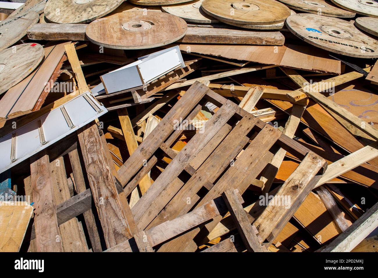 lumber storage to recycle,recycling center Stock Photo Alamy