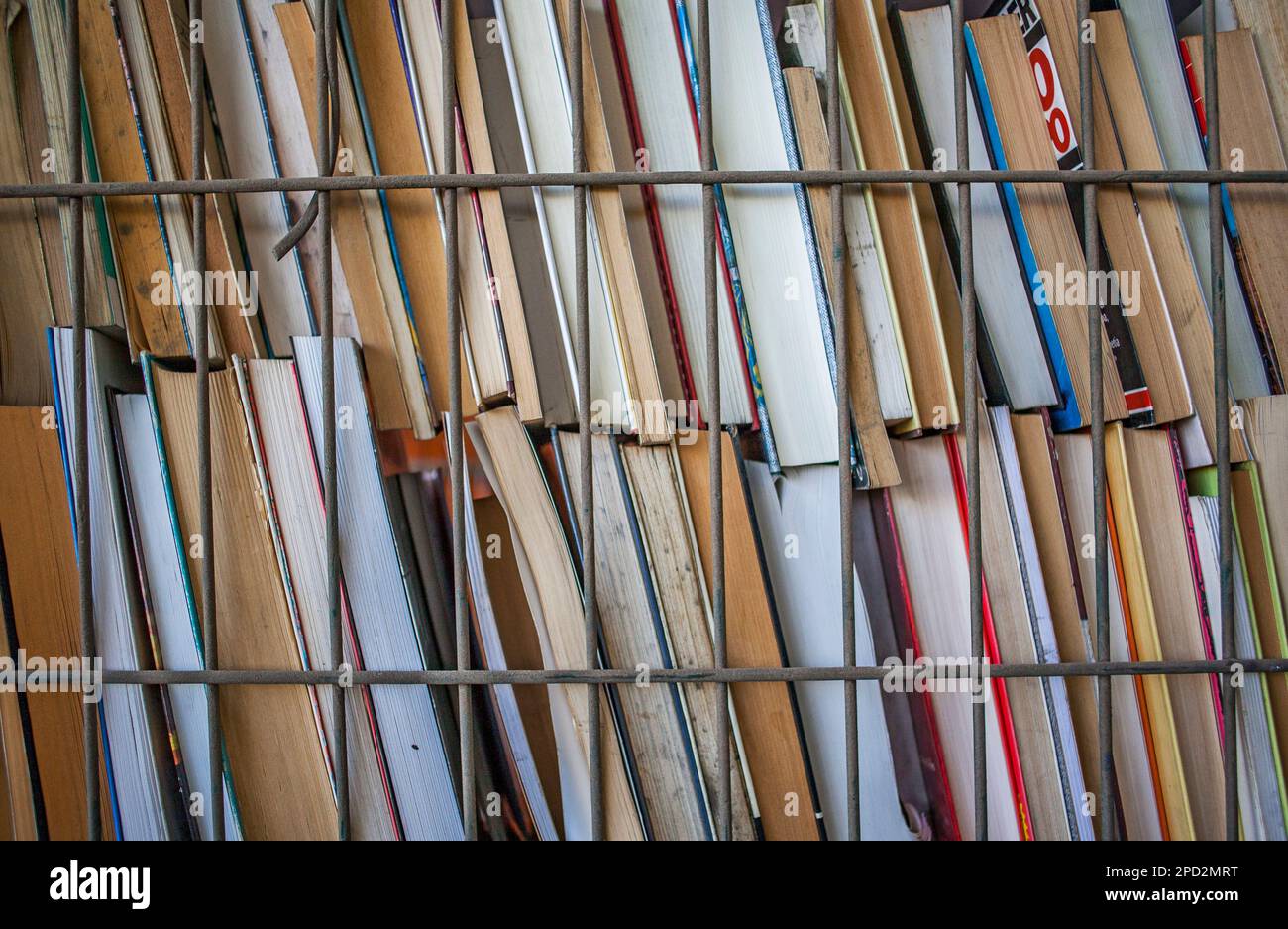 books storage to recycle,recycling center Stock Photo Alamy