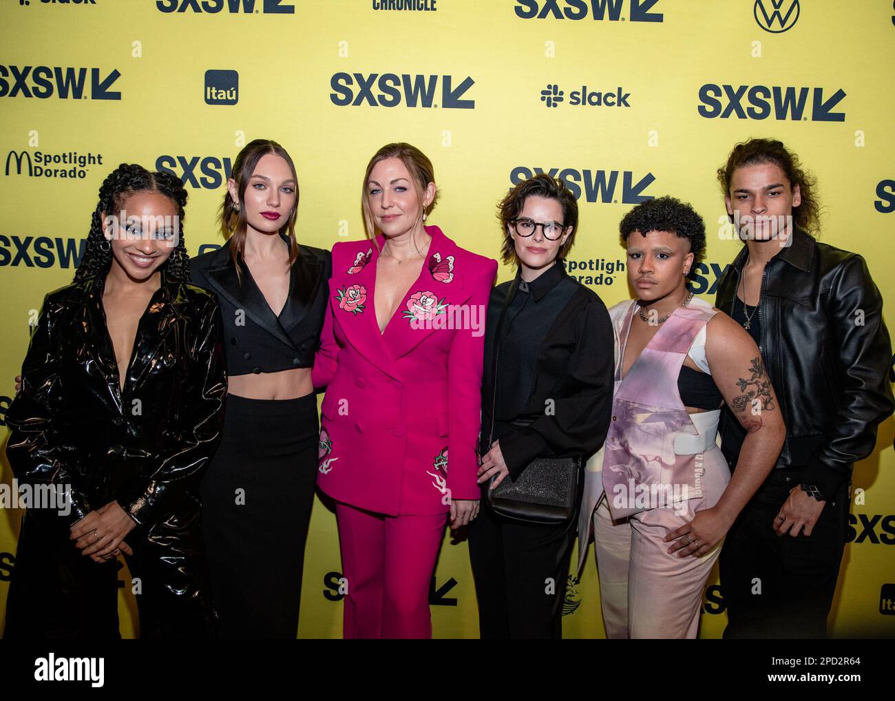 AUSTIN, TEXAS MARCH 13 (L R) Djouliet Amara, Maddie Ziegler, Molly