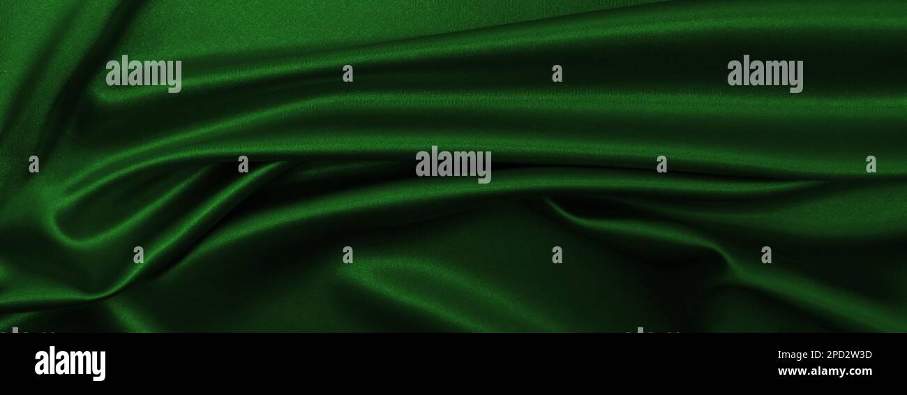 Smooth elegant green silk or satin luxury cloth texture can use as ...