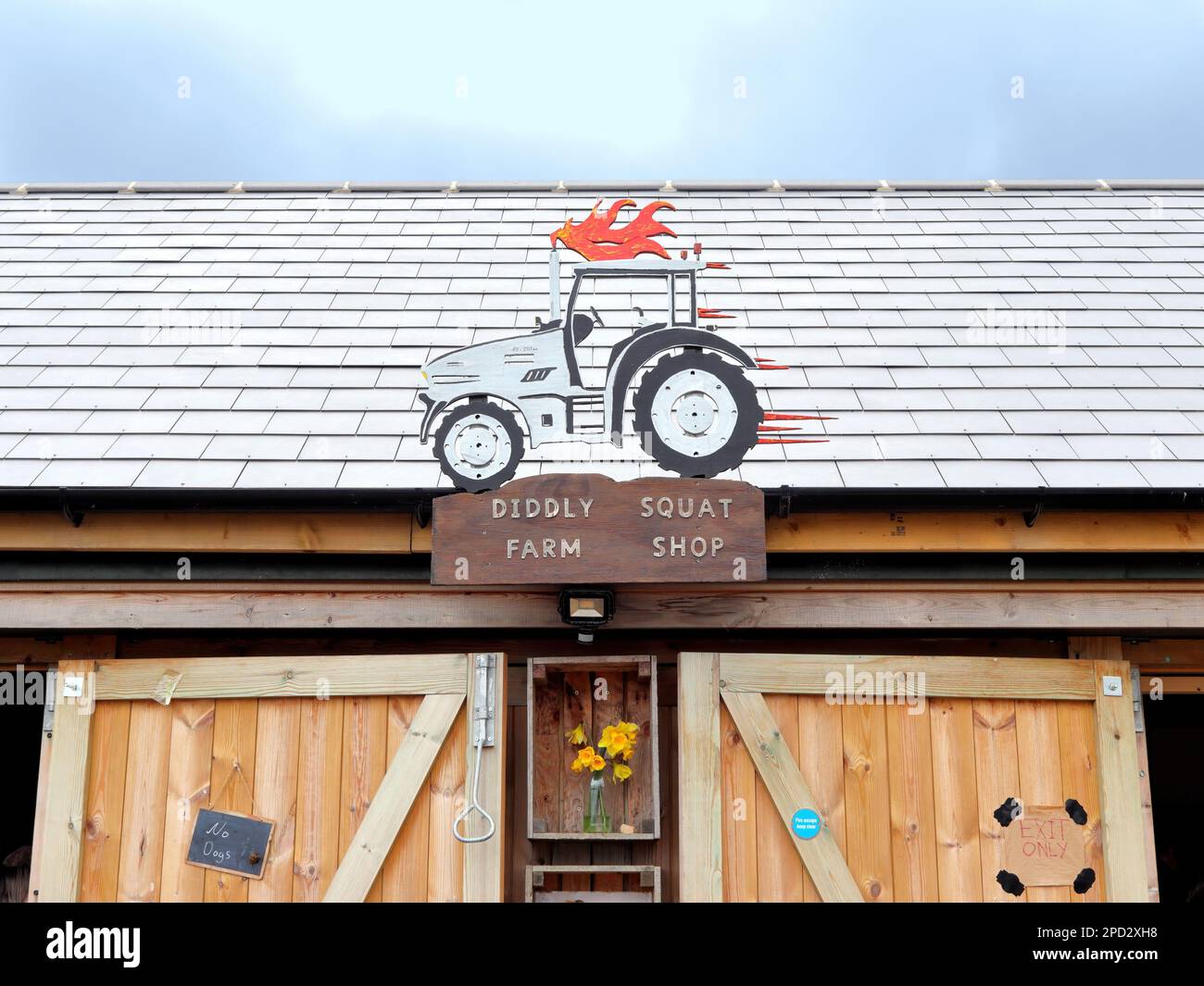 Chipping Norton, UK March 12, 2023 Diddly Squat Farm Shop opened in