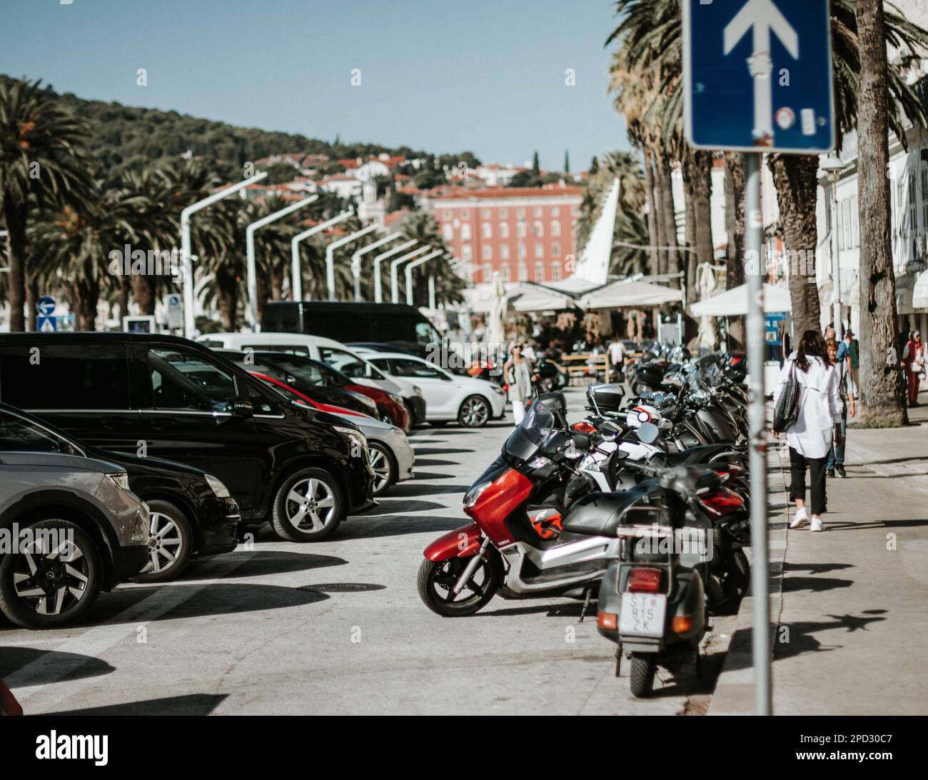 beautiful close up of a side of Riva in Split Croatia Stock Photo - Alamy