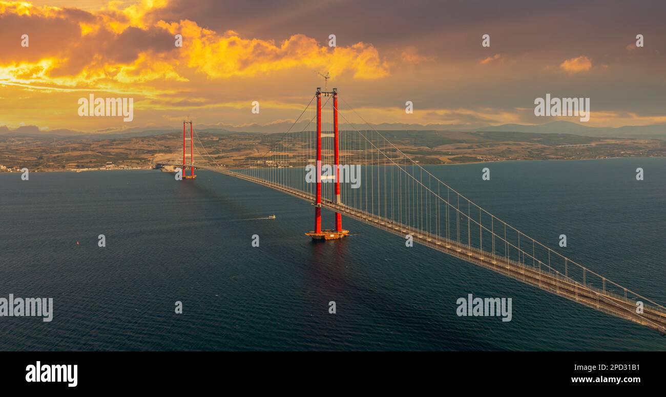 new bridge connecting two continents 1915 canakkale bridge (dardanelles bridge), Canakkale 