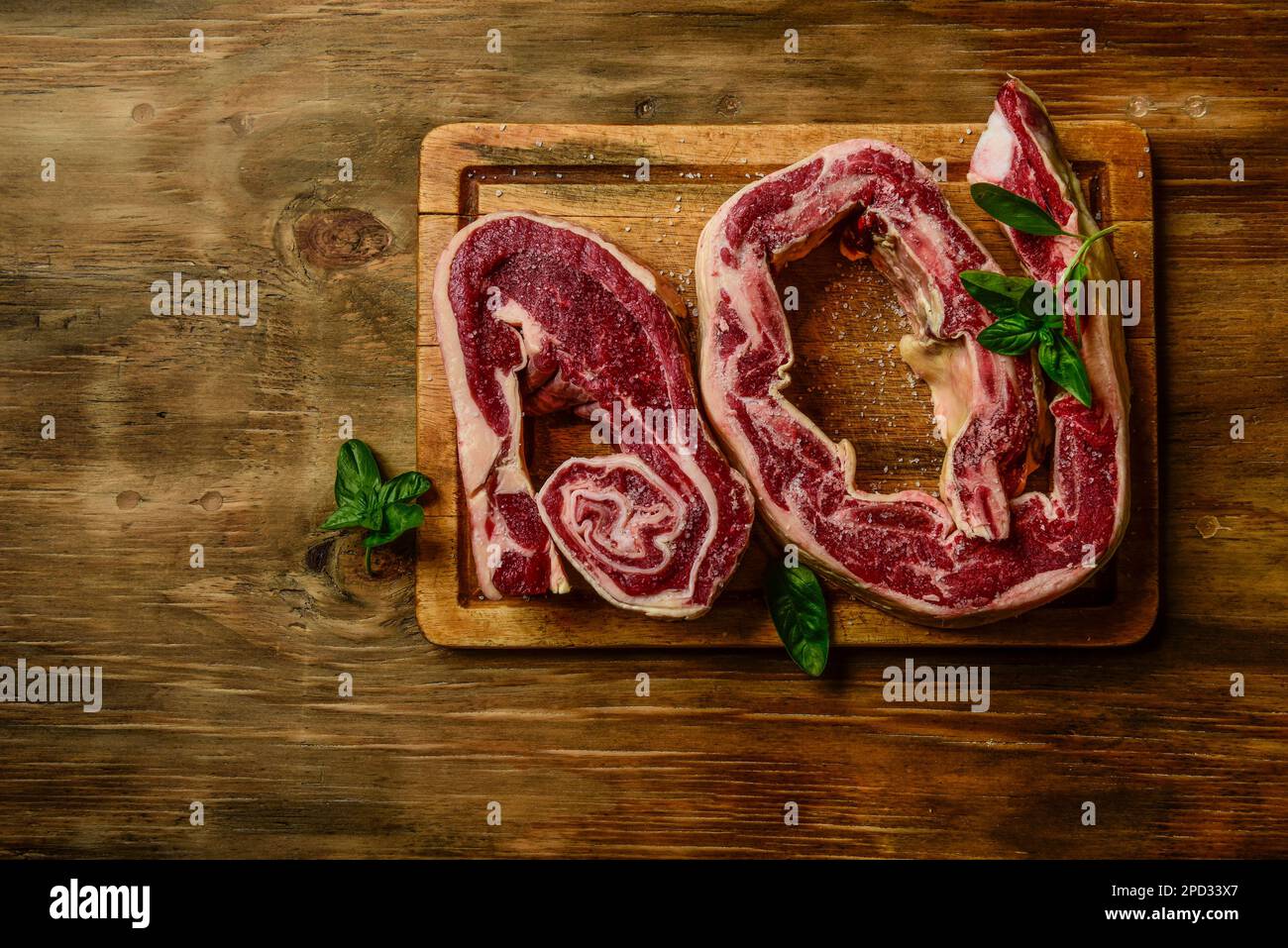 Cow Back Ribs Cattle ribbs hi-res stock photography and images - Alamy