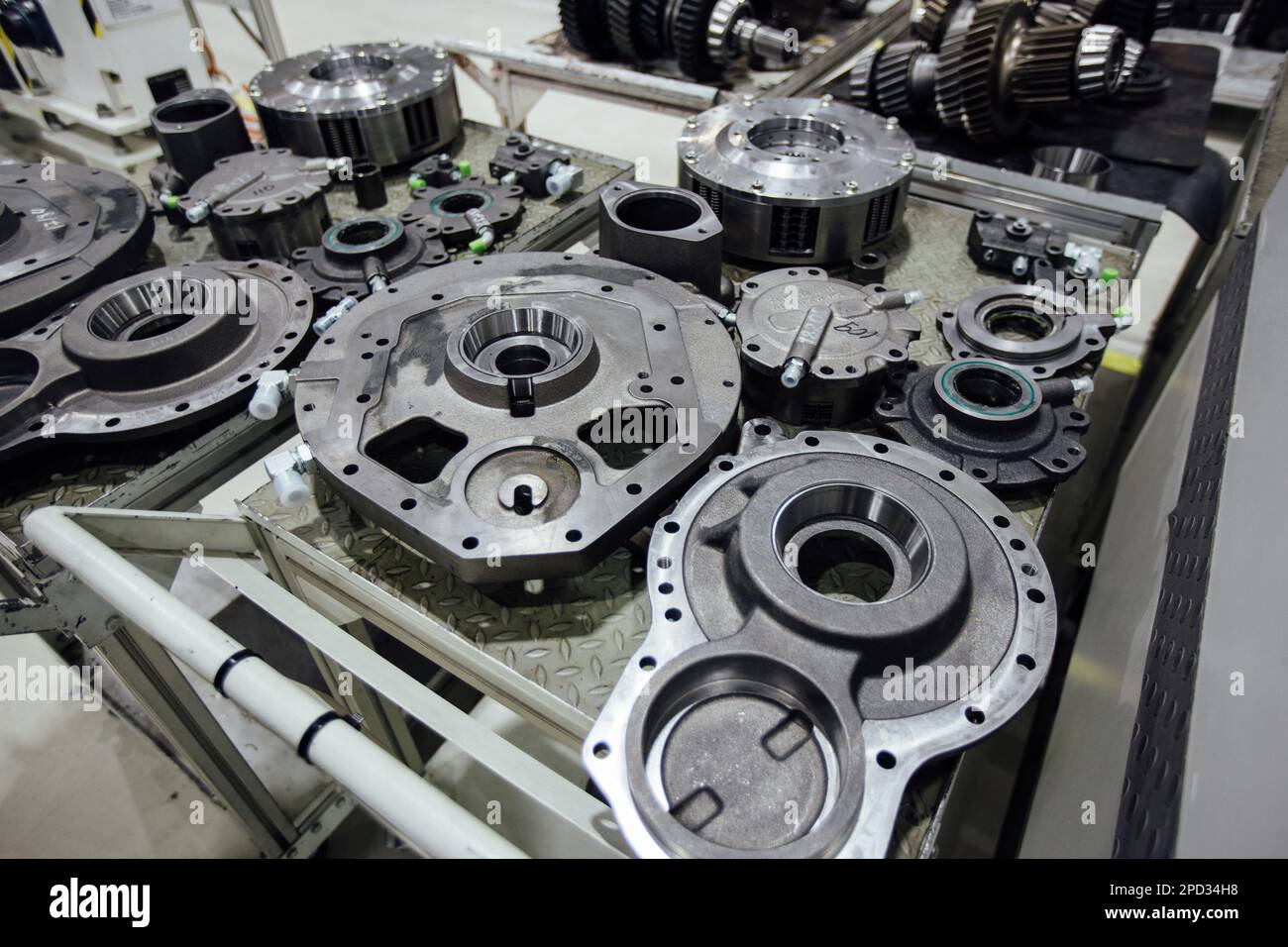 Spare parts for trucks and tractors, close up Stock Photo Alamy