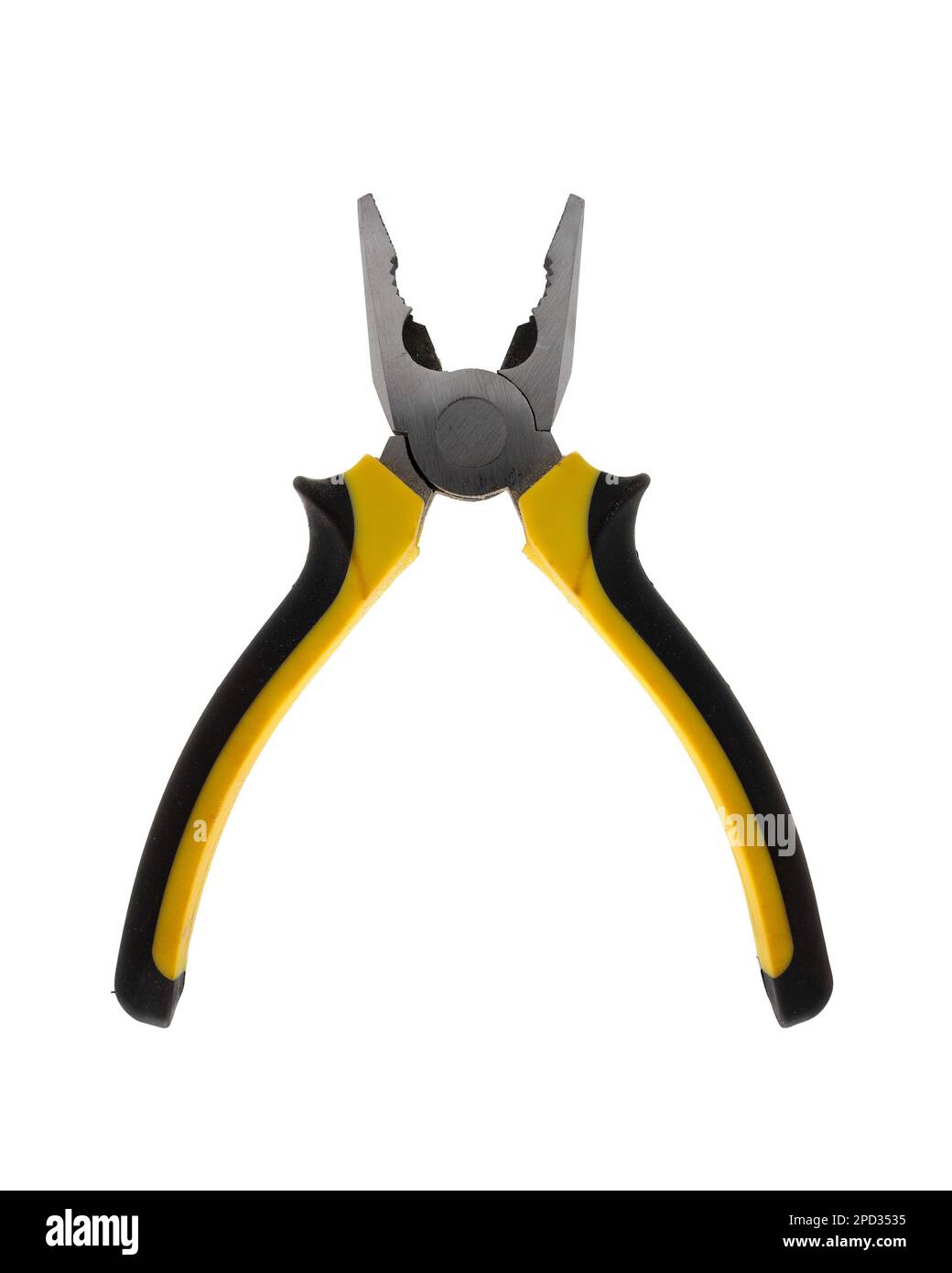 Open combination pliers isolated on white background Stock Photo Alamy