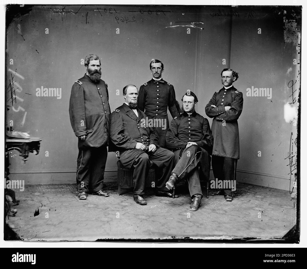 General James W. McMillan and staff. Civil war photographs, 18611865