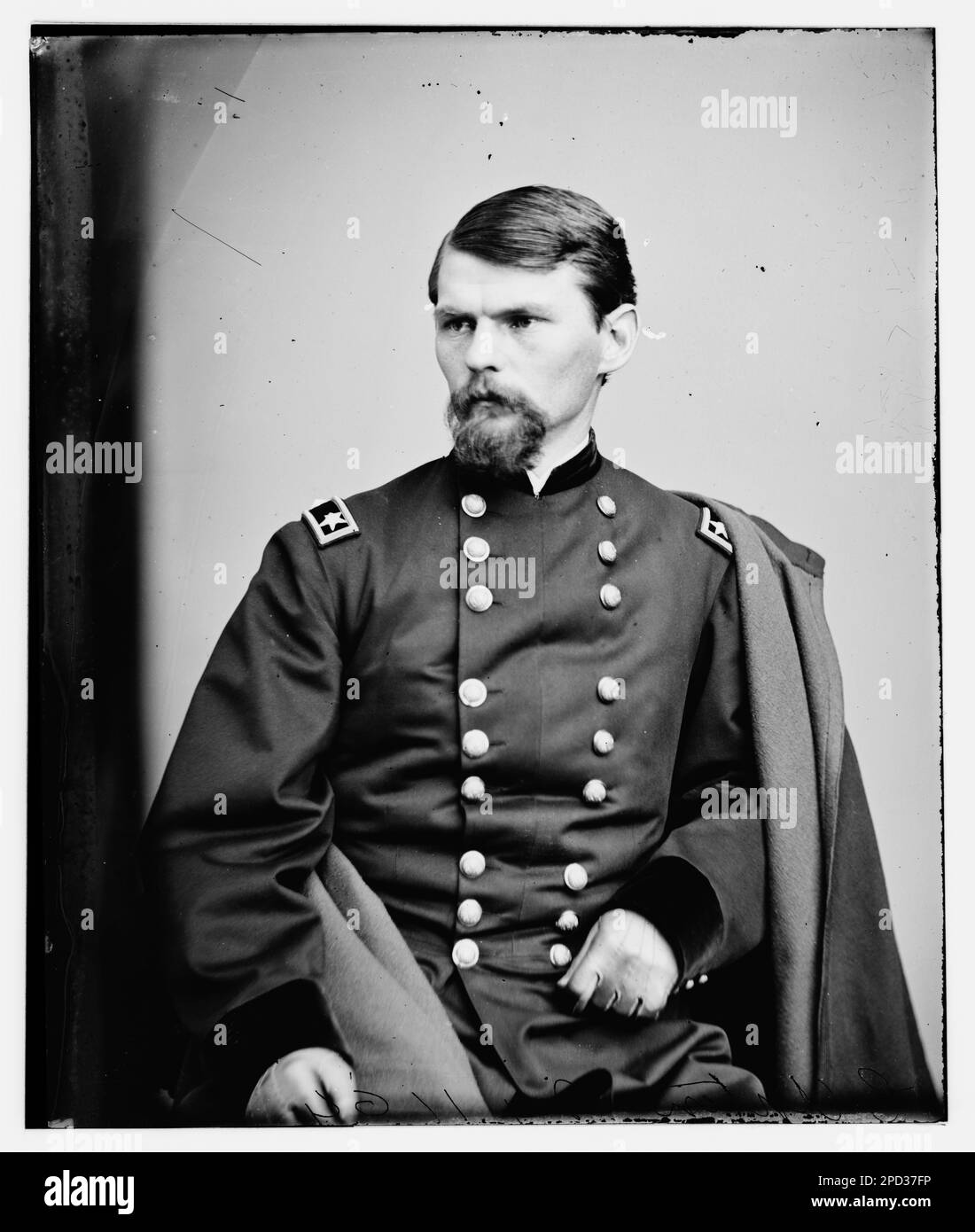 General Emory Upton of NY. Civil war photographs, 1861-1865 . United States, History, Civil War, 1861-1865. Stock Photo