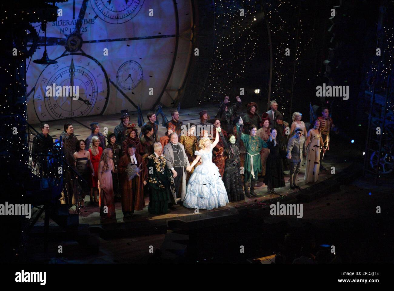 Cast Opening night of the Broadway musical 'Wicked' at the Capitol Theatre - Curtain Call. Sydney , Australia - 12.09.09 Stock Photo