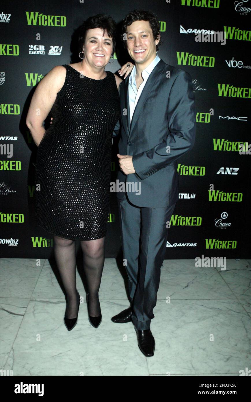 Rob Mills (Fiyero) Opening night of the Broadway musical 'Wicked' at the Capitol Theatre. Sydney , Australia - 12.09.09 Stock Photo