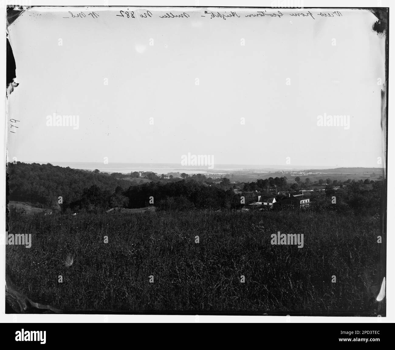 Washington, District of Columbia. View from Georgetown Heights. Civil war photographs, 1861-1865 . United States, History, Civil War, 1861-1865. Stock Photo