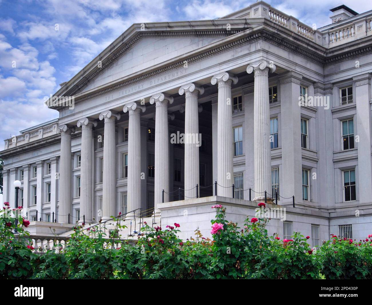 United States Treasury Department, Headquarters building in Washington ...