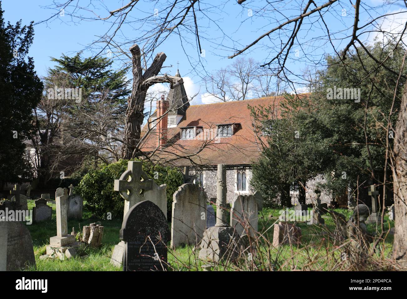 St. Mary's Church, Merton Stock Photo