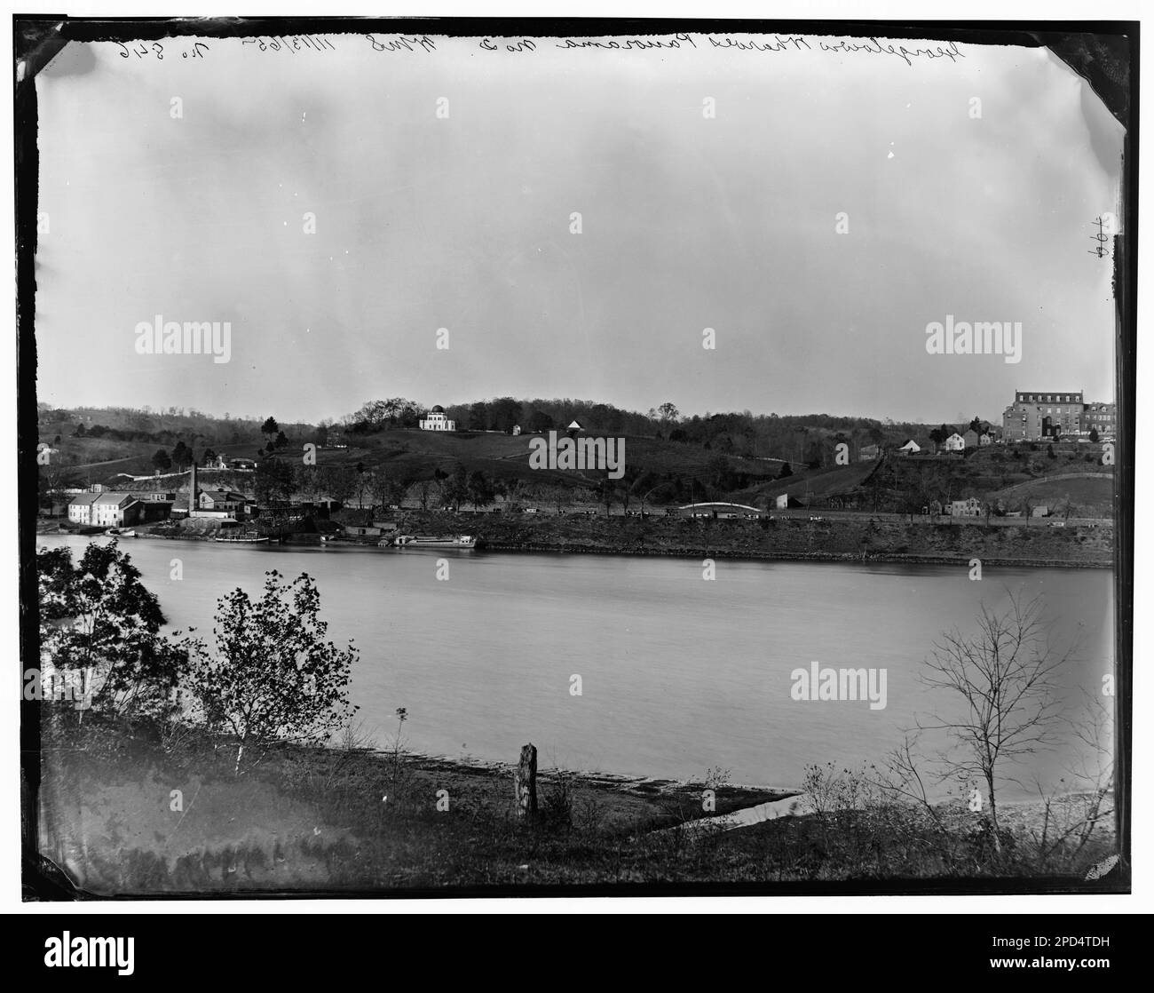 Washington, District of Columbia. View of Georgetown from across the river. Civil war photographs, 1861-1865 . United States, History, Civil War, 1861-1865. Stock Photo