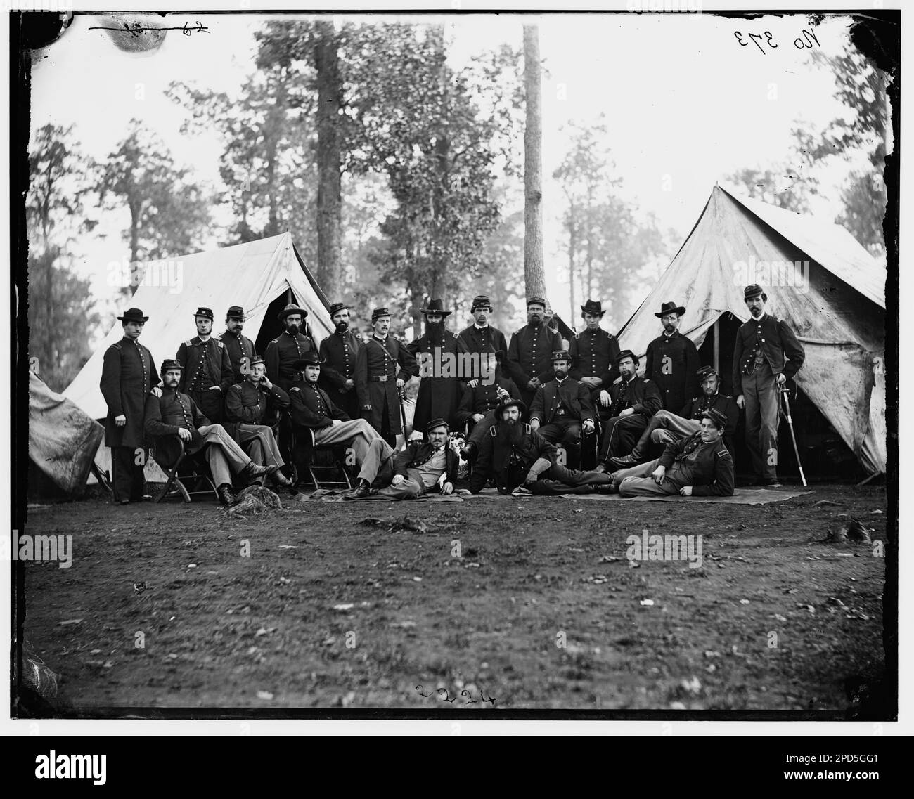 Culpeper, Virginia. Officers of 80th New York Infantry ("Ulster Guard