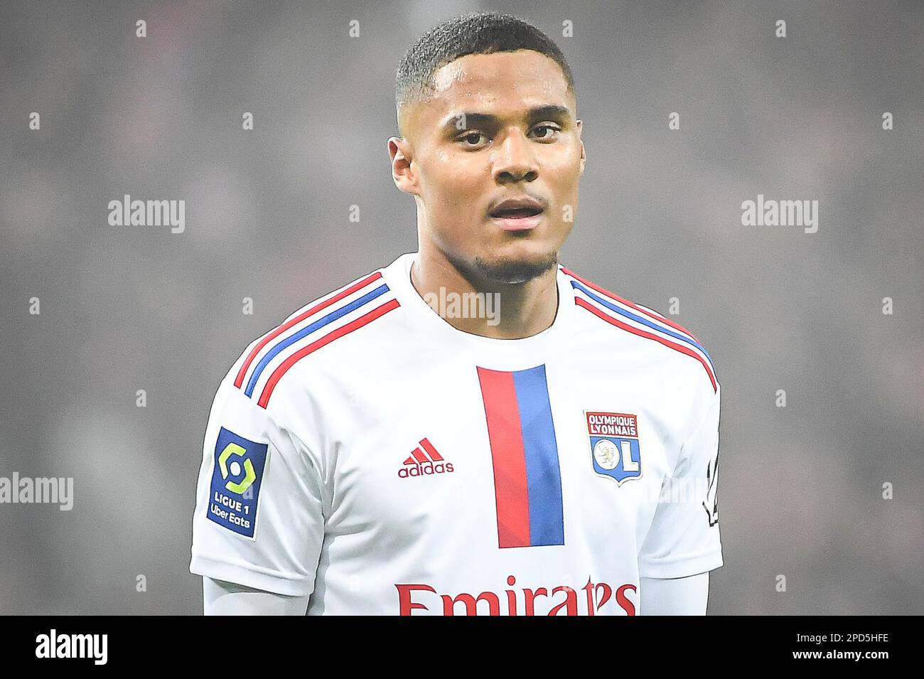 Amin SARR of Lyon during the French championship Ligue 1 football match between LOSC Lille and Olympique Lyonnais Lyon on March 10 2023 at Pierre Mauroy stadium in Villeneuve d Ascq near Lille France