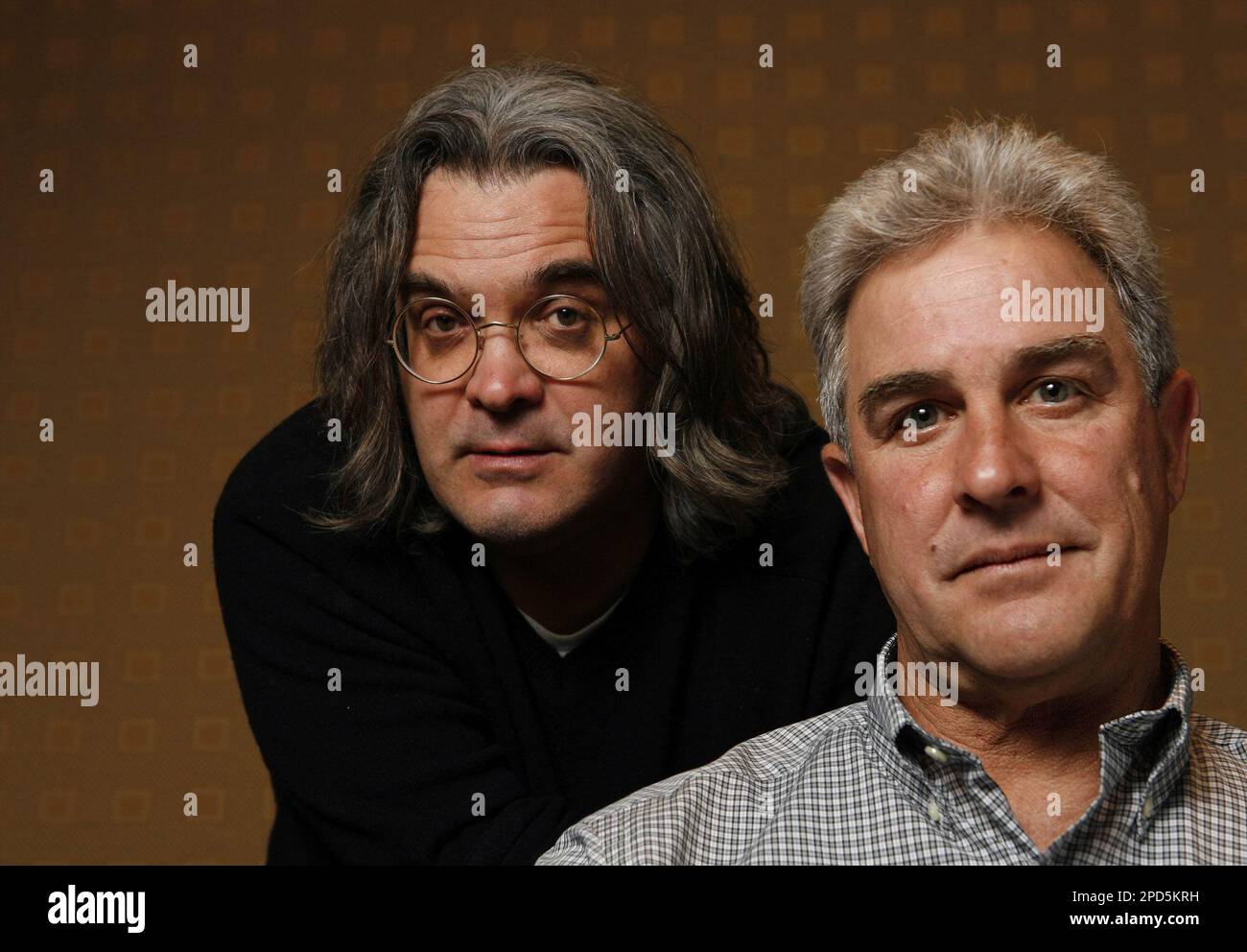 United 93 Director Paul Greengrass Left And Ben Sliney Pose For A Photograph Together