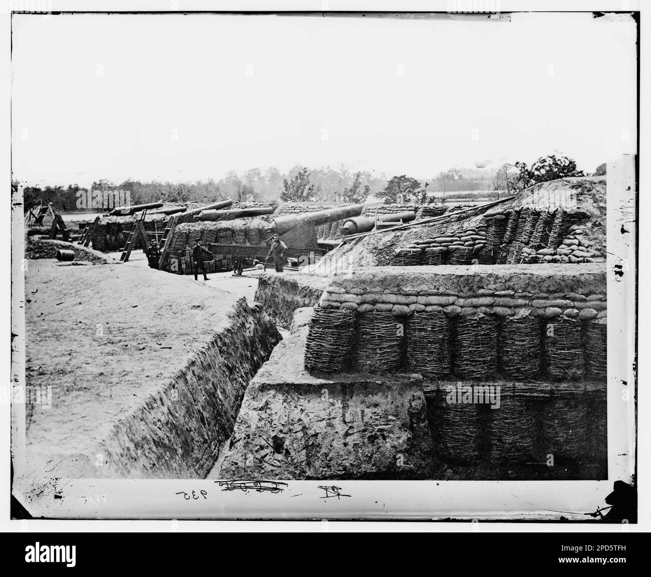 Yorktown, Virginia. Battery No. 1 at Farnhold's House, York River