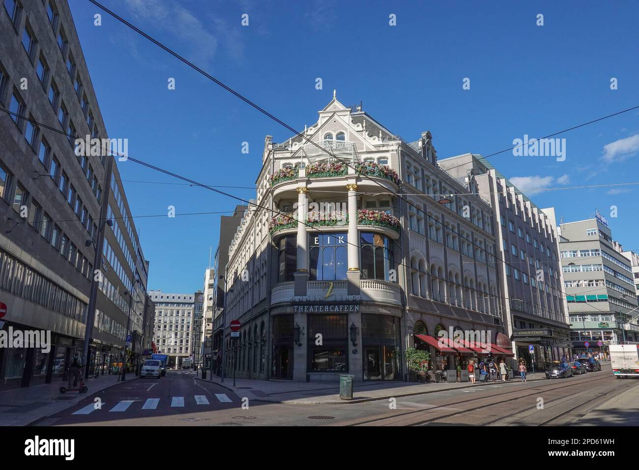 Norway, Oslo, The Theatercafeen is a famous cafe opened in 1900 and is