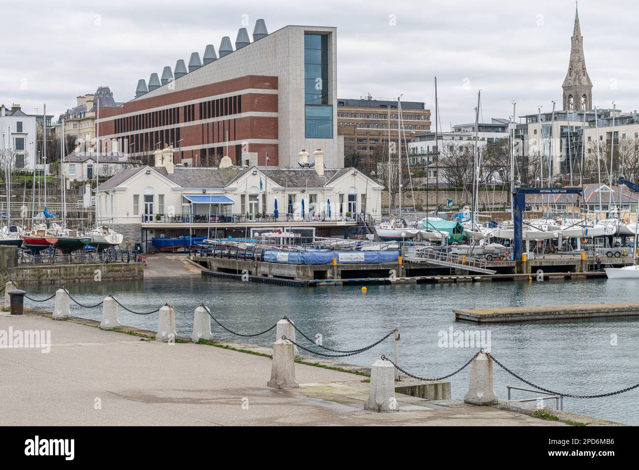 The waterfront area dominated by the new Lexicon Library and Cultural