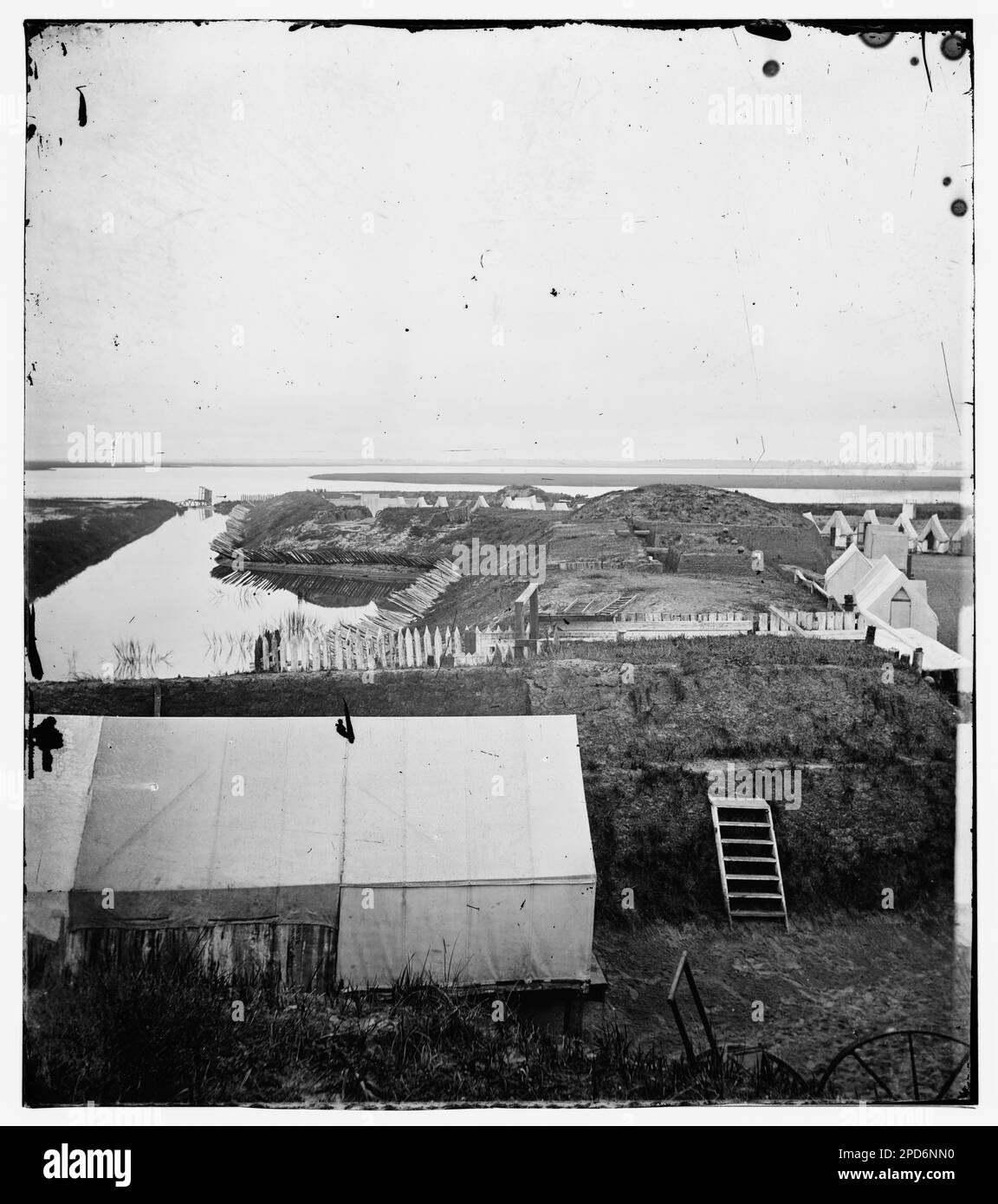 Charleston, South Carolina (vicinity). View from south parapet of Fort ...