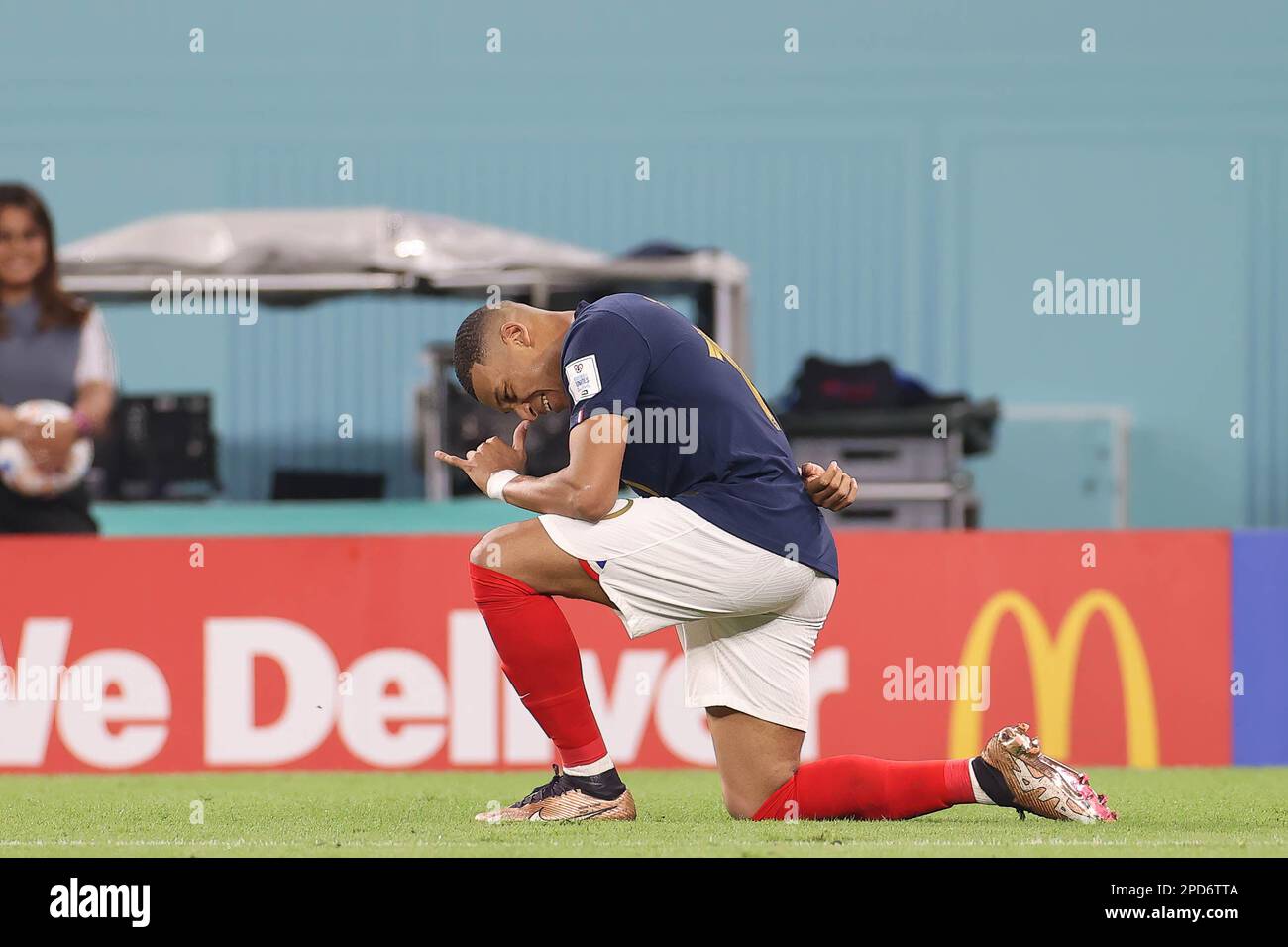 Kylian Mbappe of France celebrate after scoring a goal during the FIFA ...
