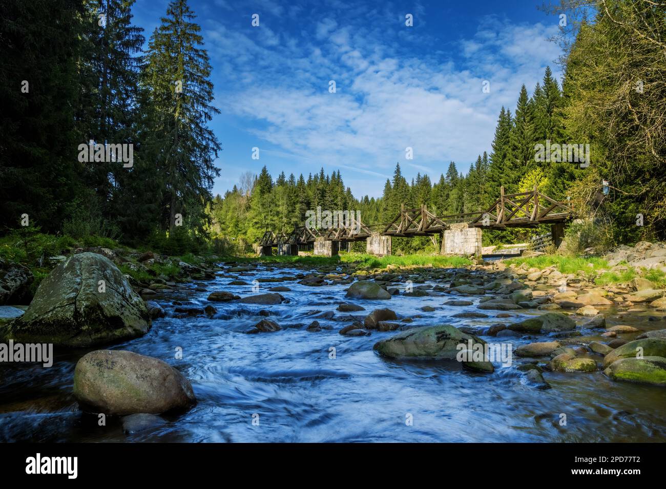 Modrava wooden architecture hi-res stock photography and images - Alamy