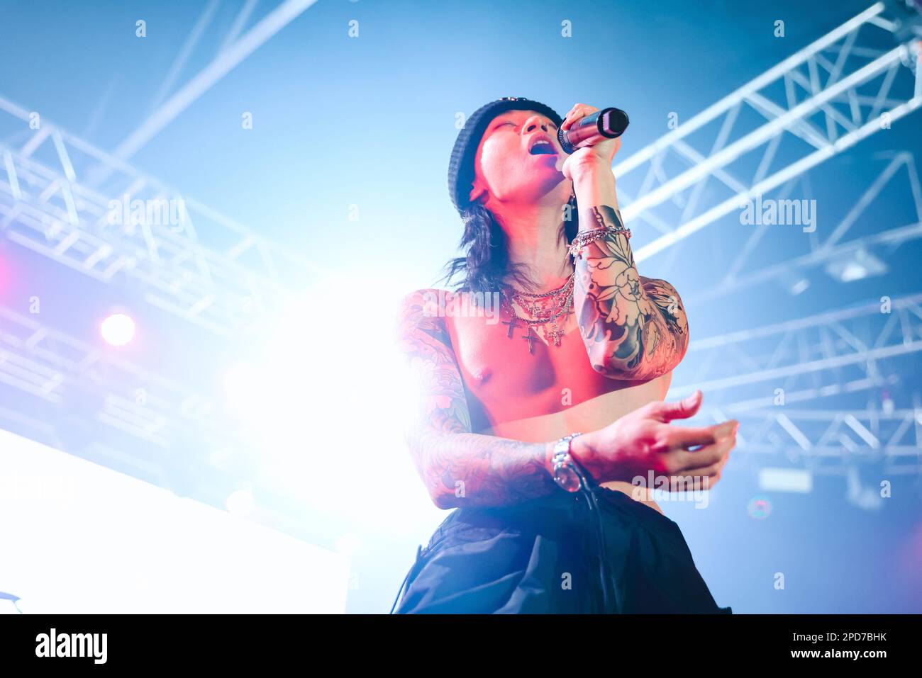 Milan, Italy. 10th Feb, 2023. Keshi performs live at Fabrique on February 10, 2023 in Milan, Italy (Photo by Alessandro Bremec/NurPhoto) Credit: NurPhoto SRL/Alamy Live News Stock Photo