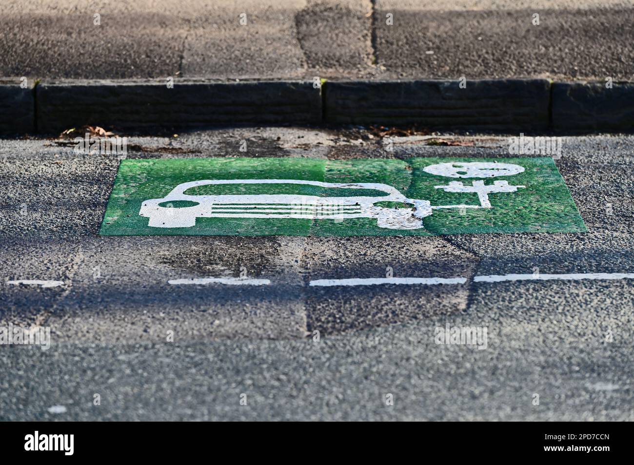 Installing public ev charging stations uk hires stock photography and