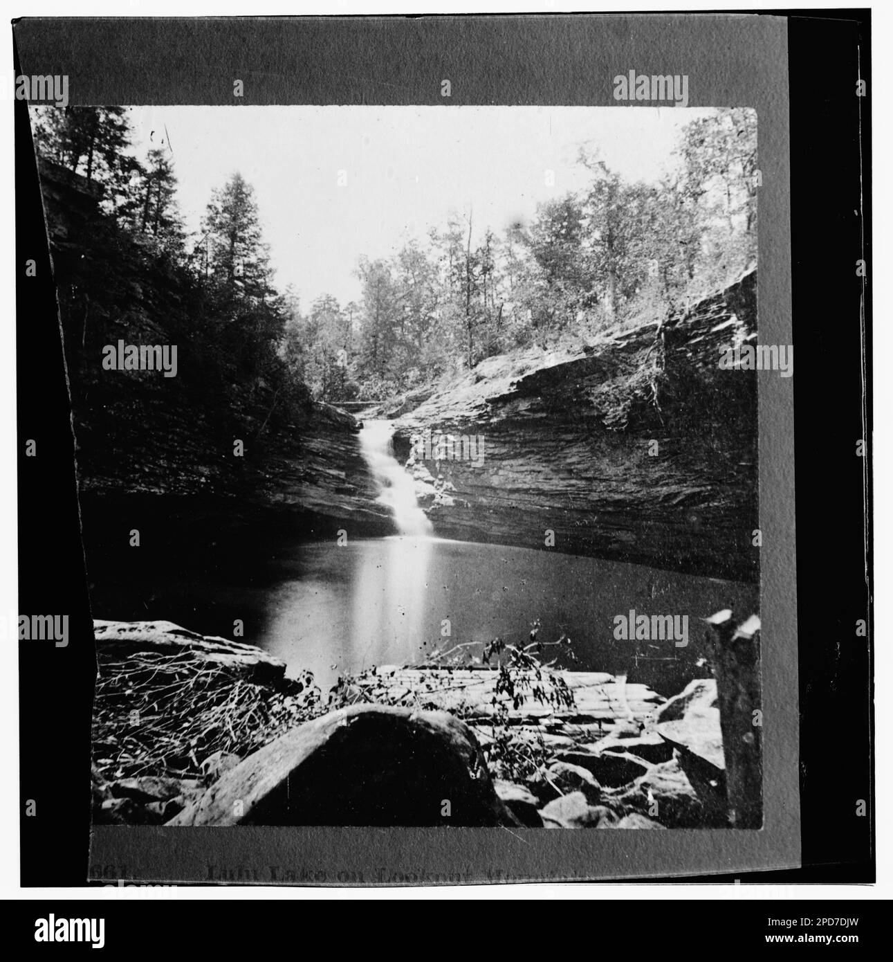 Lula Lake on Lookout Mountain, Tennessee. Civil war photographs, 1861