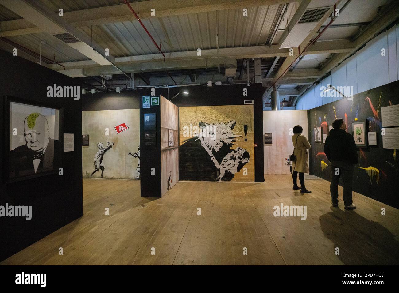 Rome, Italy. 14 March 2023. BANKSY. The World of Banksy – The Immersive ...