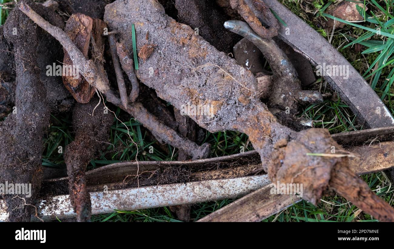 Metal detecting finds hi-res stock photography and images - Alamy