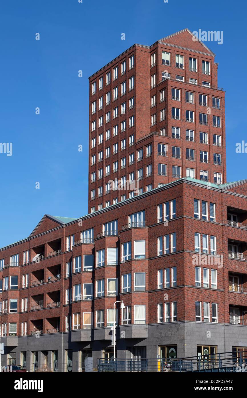 New modern residential buildings in the Vathorst district in Amersfoort