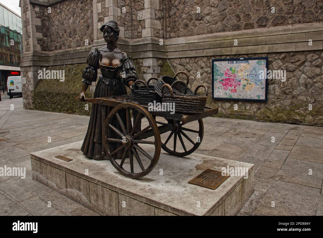 The bronze statue of Molly Malone, a fictional fishmonger, the star of