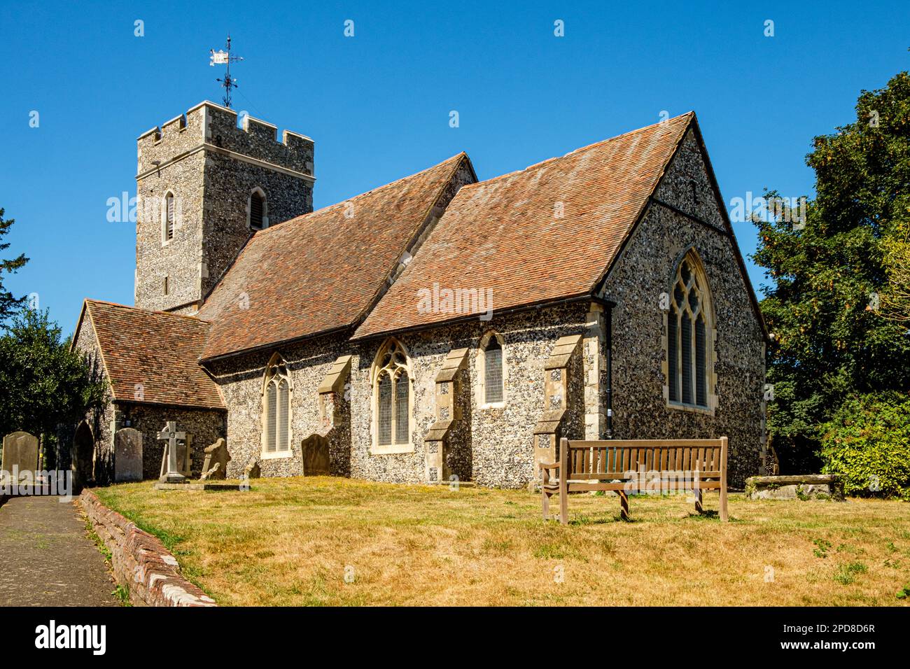 St Bartholomews Church, Sheppey Way, Bobbing, Kent, England Stock Photo ...